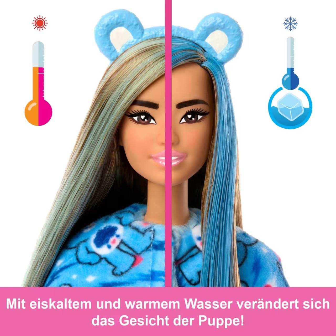 Mattel JCN96 - Barbie Cutie Reveal Glücksbärchi Serie - Brummbärchi