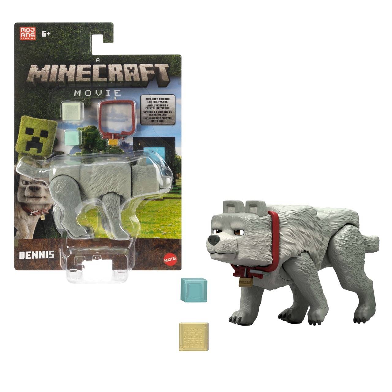Mattel JFR44; JFR59 - Minecraft Movie Singles Wolf - % OS %