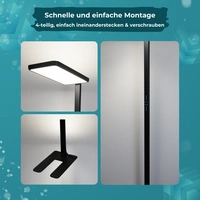 LUXULA LED-Büro-Stehleuchte, EEK: G, 100 W, 7000 lm, 4000K, schwarz LUXULA LED-Büro-Stehleuchte, EEK: G, 100 W, 7000 lm, 4000K, schwarz