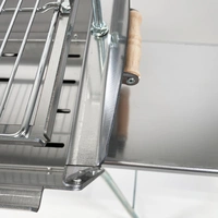Mangal Ideal Edelstahl 2 mm rostfrei Schaschlik Grill Rost verstellbar Mangal Ideal Edelstahl 2 mm rostfrei Schaschlik Grill Rost verstellbar