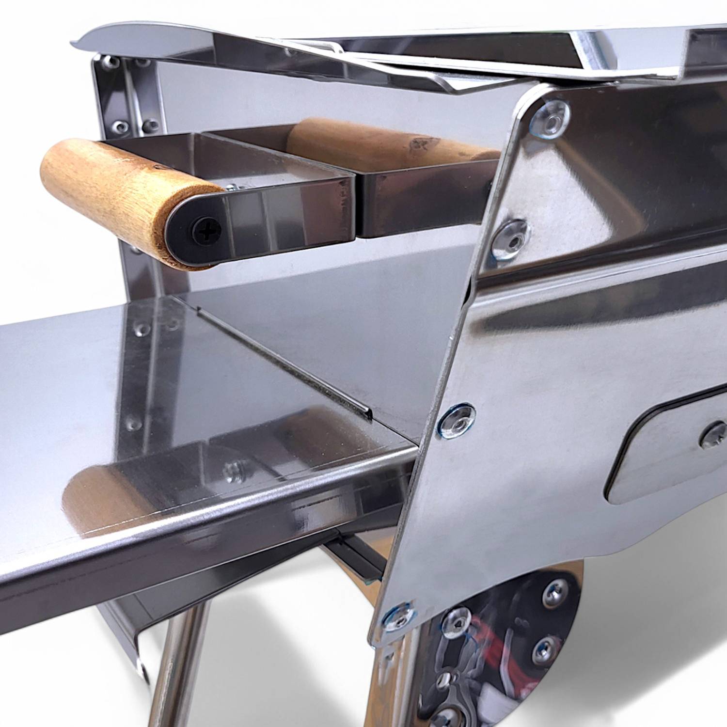 Mangal Ideal Edelstahl 2 mm rostfrei Schaschlik Grill Rost verstellbar