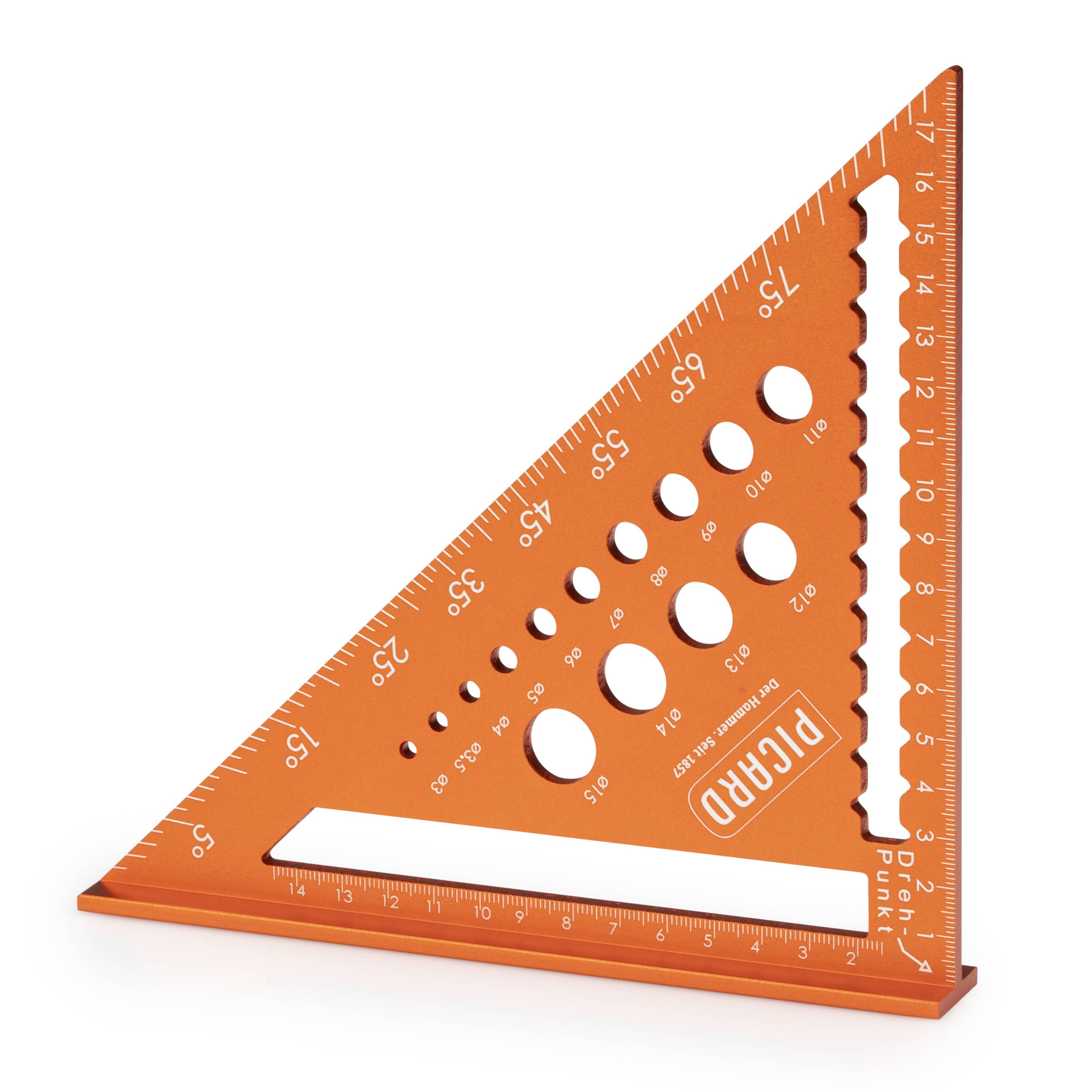 PICARD Zimmermannswinkel 180mm mit Bohrlehre