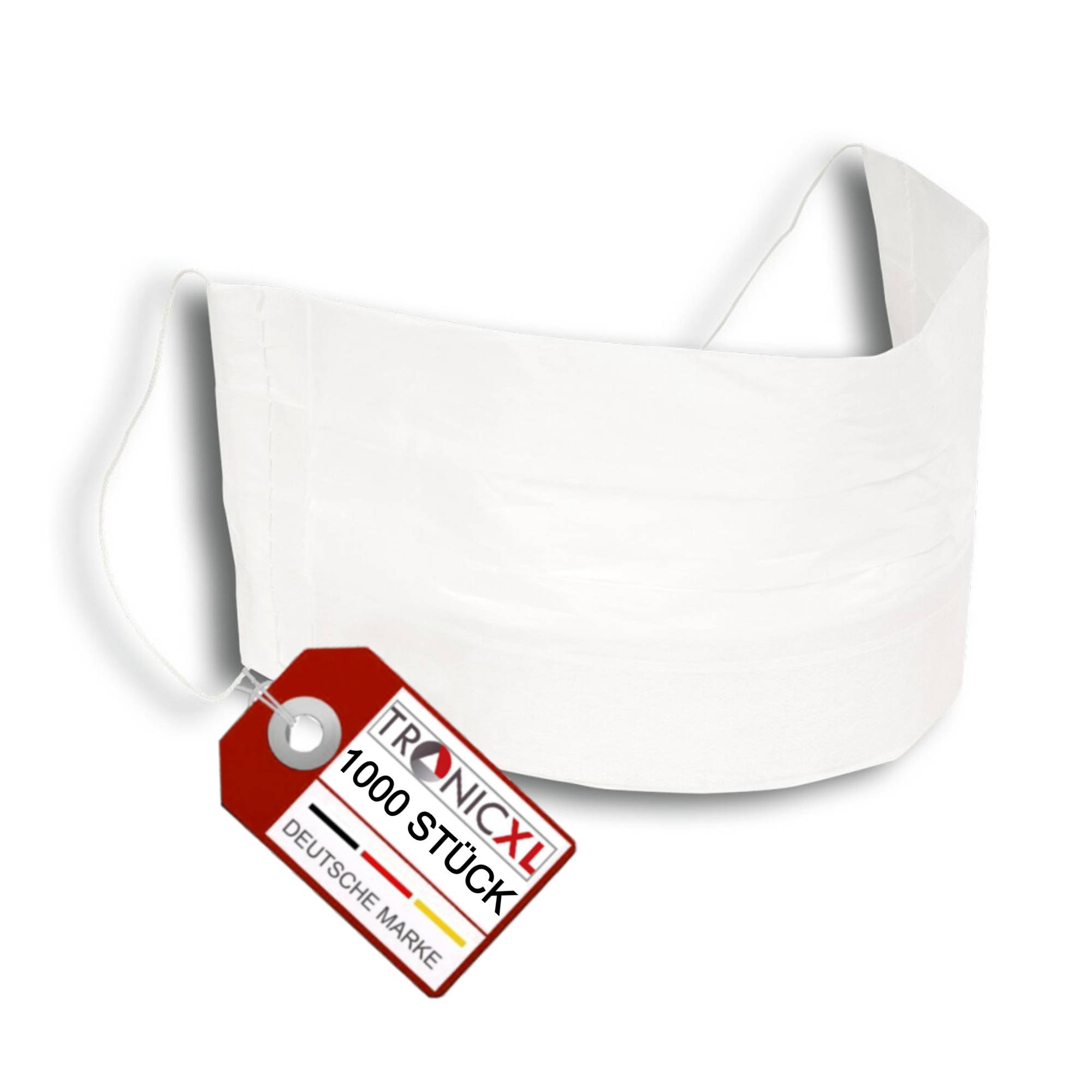 1000x Einweg Tissue Mundschutz Industrie Gewerbe Maske Produktion Gastronomie Hygiene Atemschutz bequem Einmalmaske