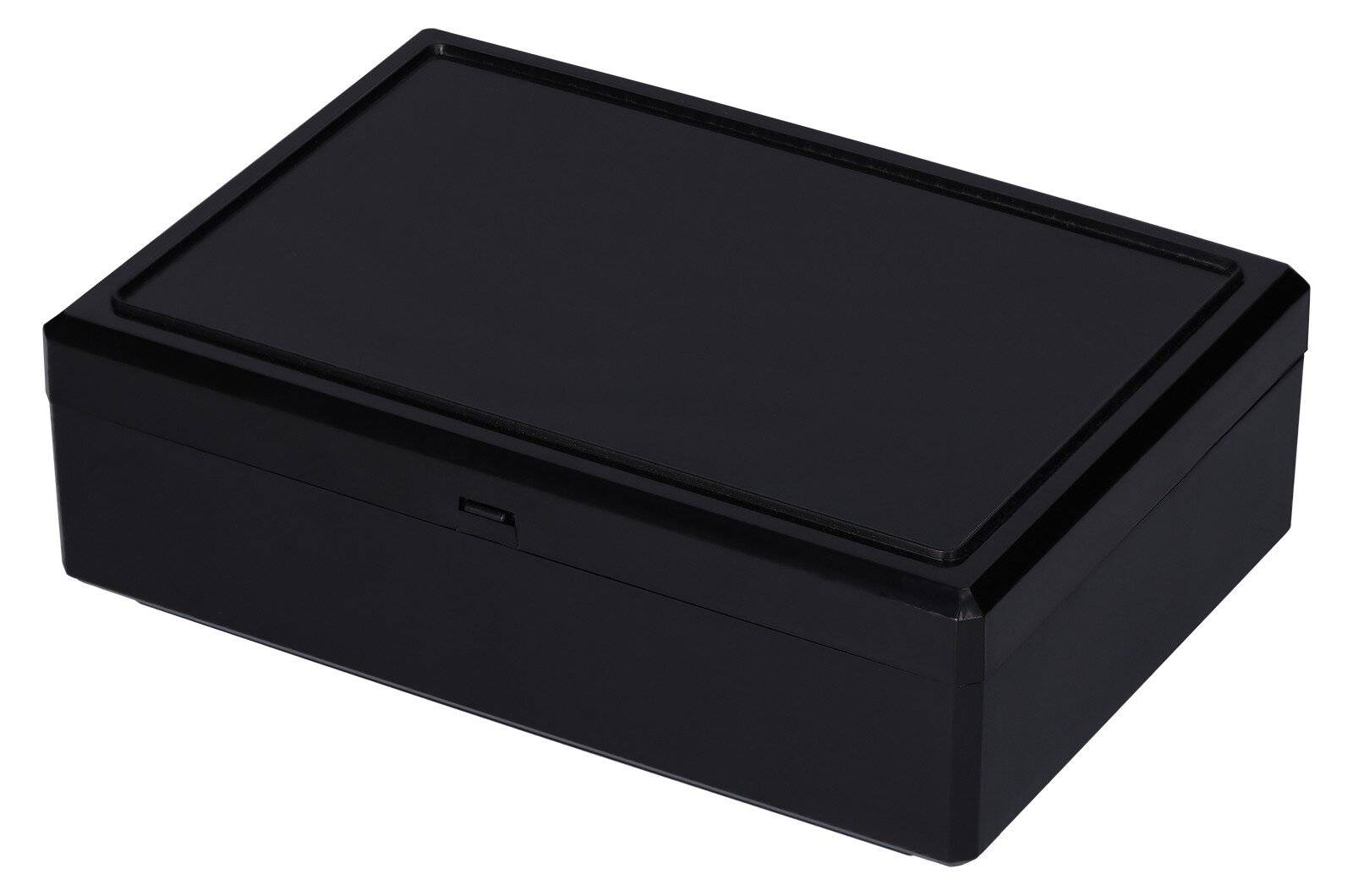 ESD Stapeldose mit Scharnierdeckel, Innenmaß: 156 x 106 x 46 mm