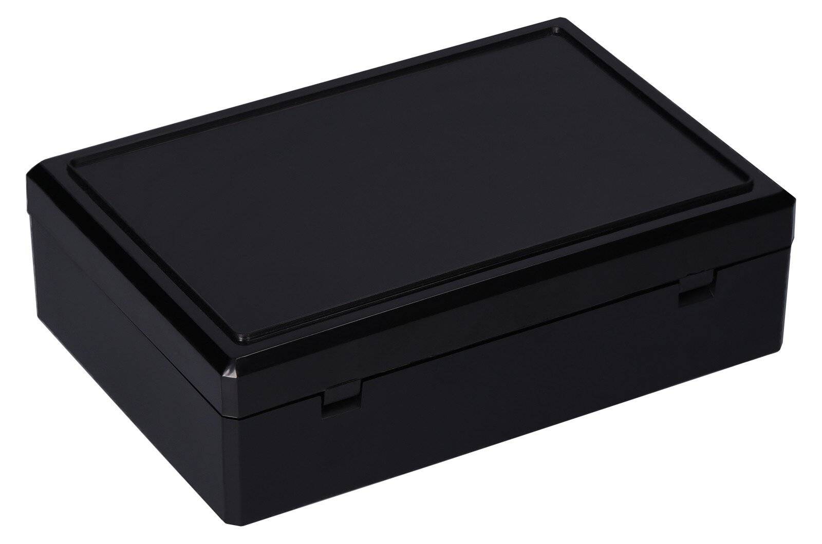 ESD Stapeldose mit Scharnierdeckel, Innenmaß: 156 x 106 x 46 mm