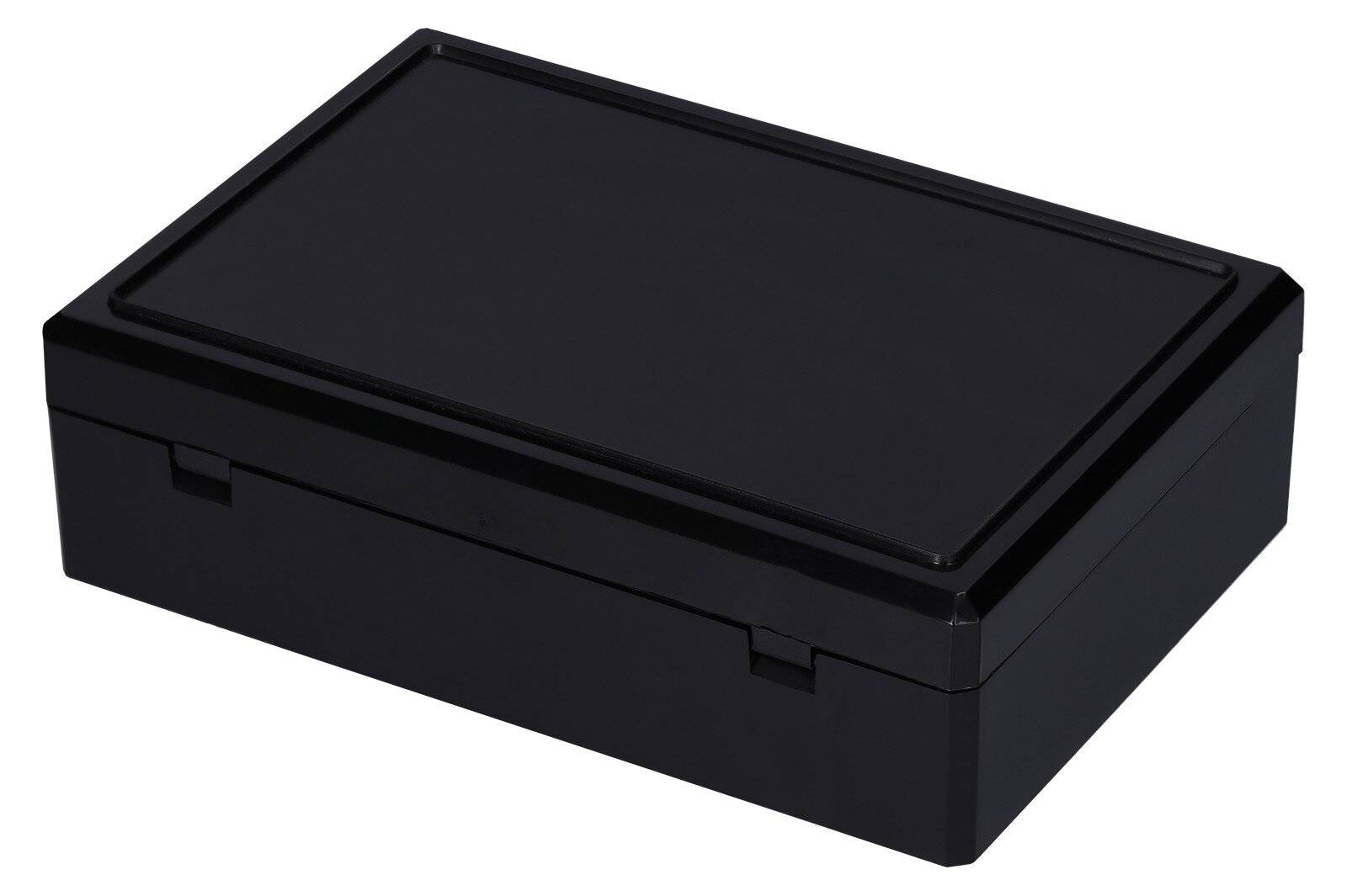 ESD Stapeldose mit Scharnierdeckel, Innenmaß: 156 x 106 x 46 mm