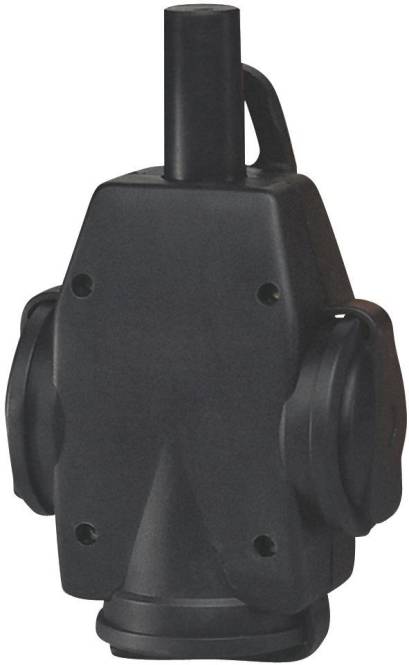 ABL Vollgummi-Schuko- 1473190 Hängekupplung 3f schwarz Install.Baumaterial Schaltermat/Geb.Steu
