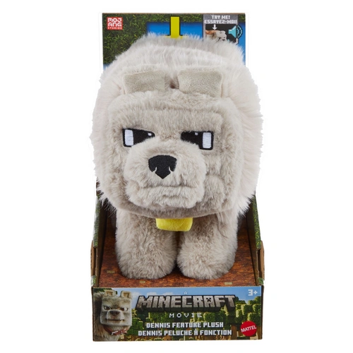 Mattel JKB90 - Minecraft Dennis the Wolf Deluxe Funktionsplüsch Mattel JKB90 - Minecraft Dennis the Wolf Deluxe Funktionsplüsch