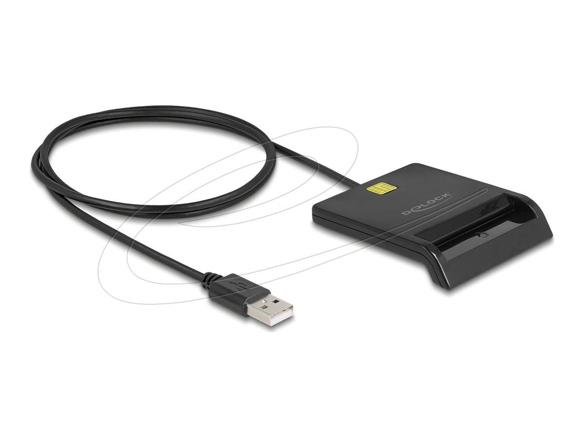 DELOCK USB 2.0 Smartcard Kartenleser mit Kontaktchip