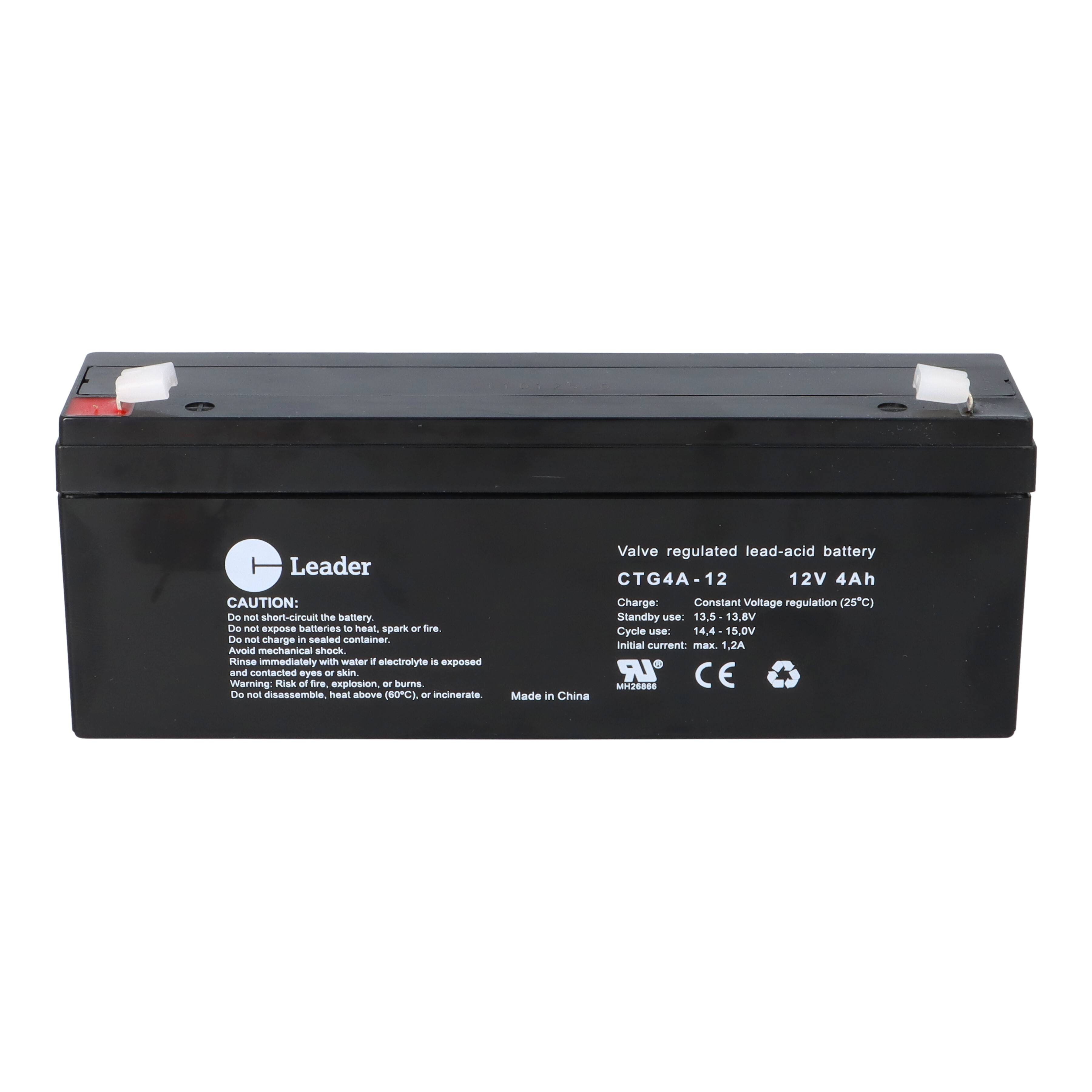 CT Leader AGM Blei Akku CTG4A-12 12V 4Ah 4,8mm Faston