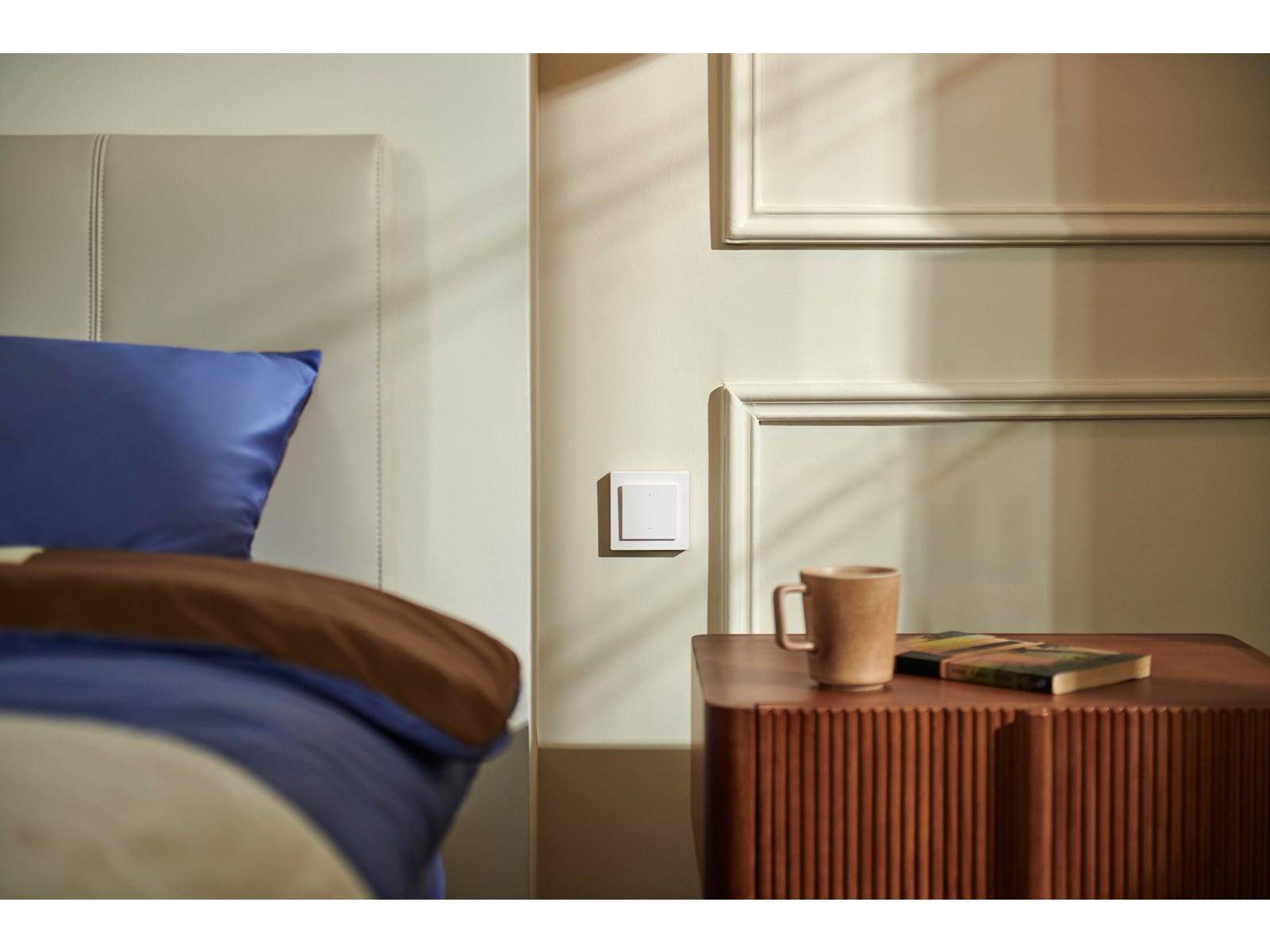 Aqara Light Switch H2 EU, 2 Button, 1 Channel, Matter, Thread, Zigbee, Strommessung