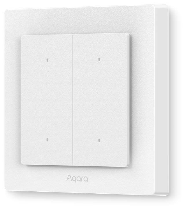Aqara Light Switch H2 EU, 4 Button, 2 Channel, Matter, Thread, Zigbee, Strommessung, 3V