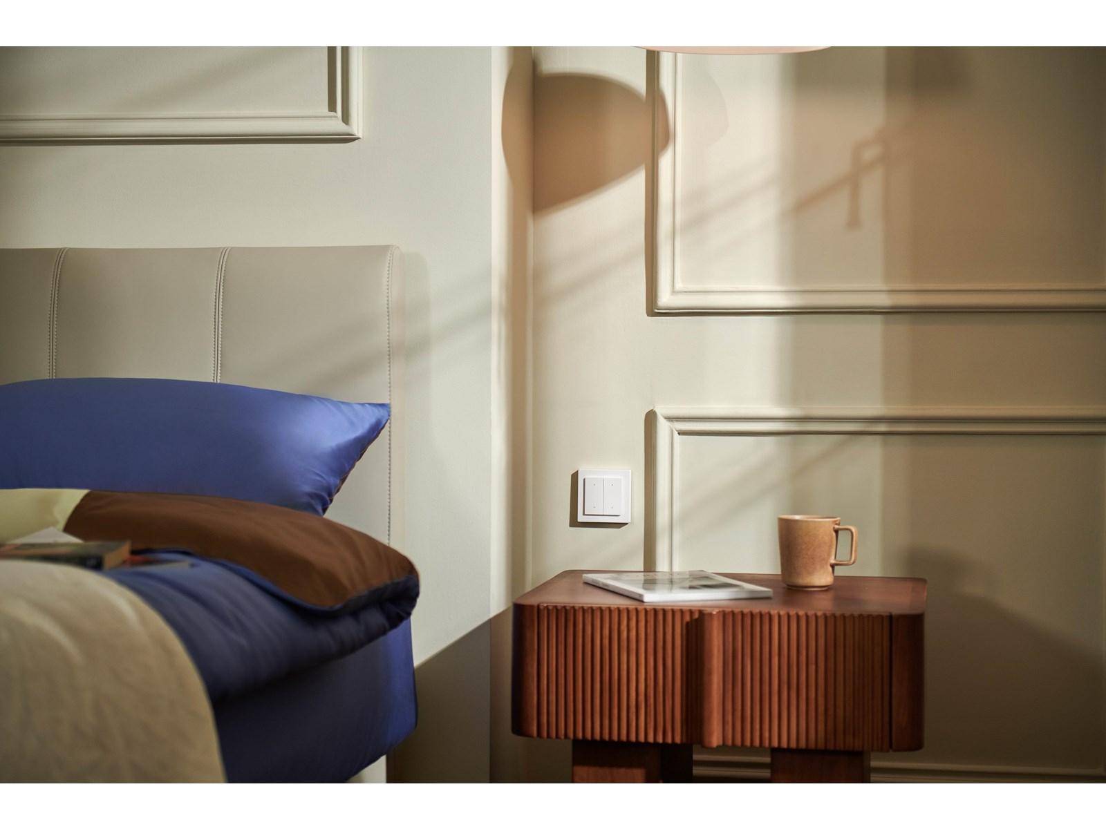 Aqara Light Switch H2 EU, 4 Button, 2 Channel, Matter, Thread, Zigbee, Strommessung, 3V