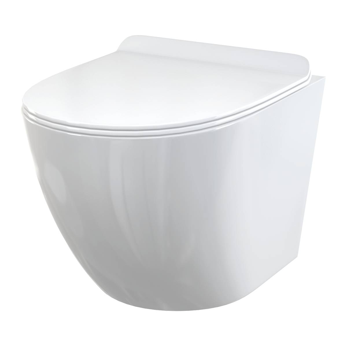 alcadrain Wand-WC Solid mit WC-Sitz Softclose Slim Duroplast