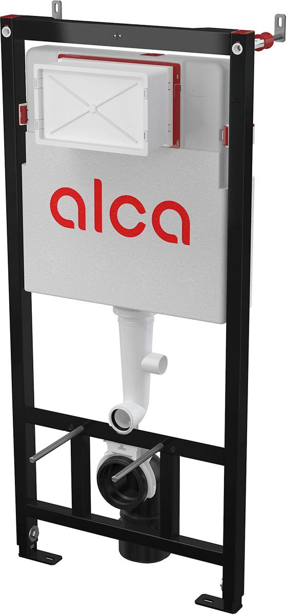 alcadrain module sanitaire WC AM121/1120 système d'installation en avant-mur avec rinçage hygiénique intégré des canalisations