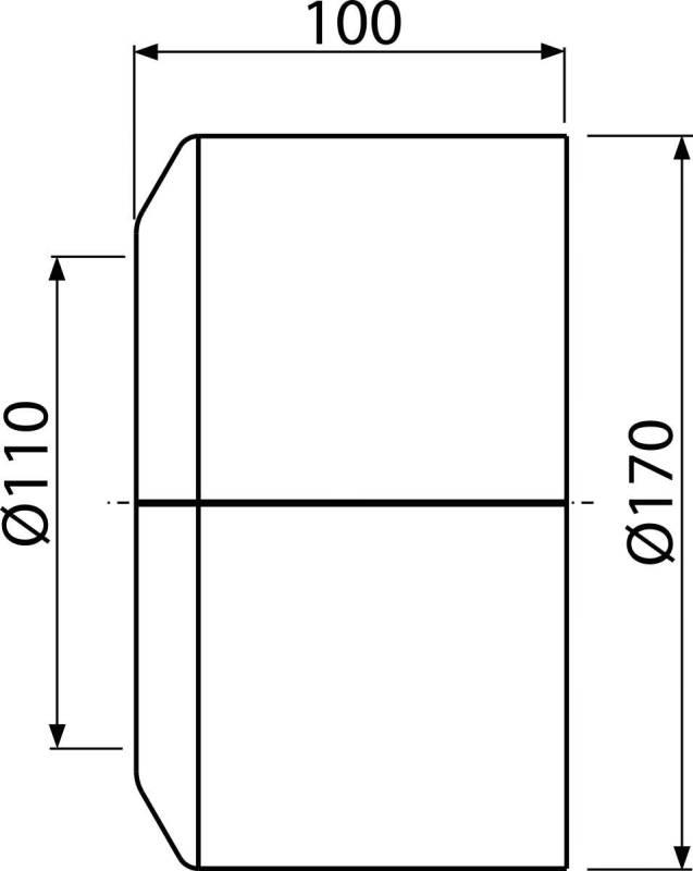 Alcadrain A980 Rosette für WC groß DN110 weiß