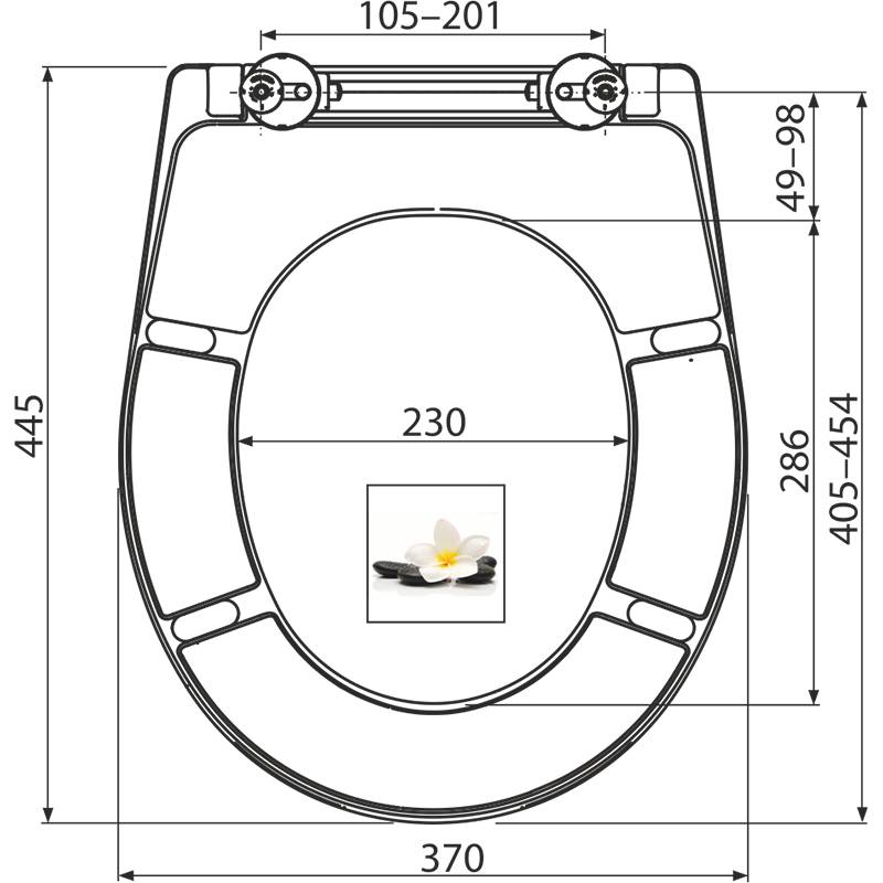 Alcadrain A604 FLOWER WC-Sitz universal SOFTCLOSE, Duroplast