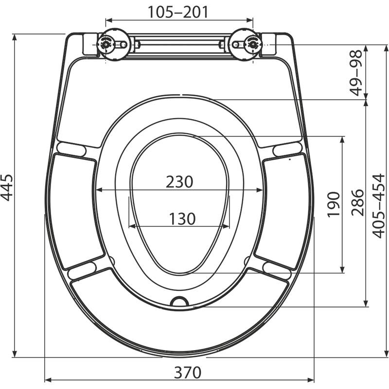 Alcadrain A603 siège de WC universel avec réducteur pour enfant, duroplast