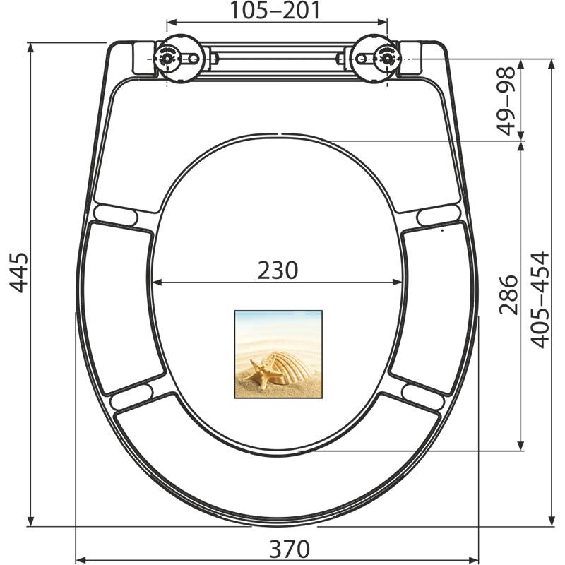 Alcadrain A604 SHELL WC-Sitz universal SOFTCLOSE, Duroplast