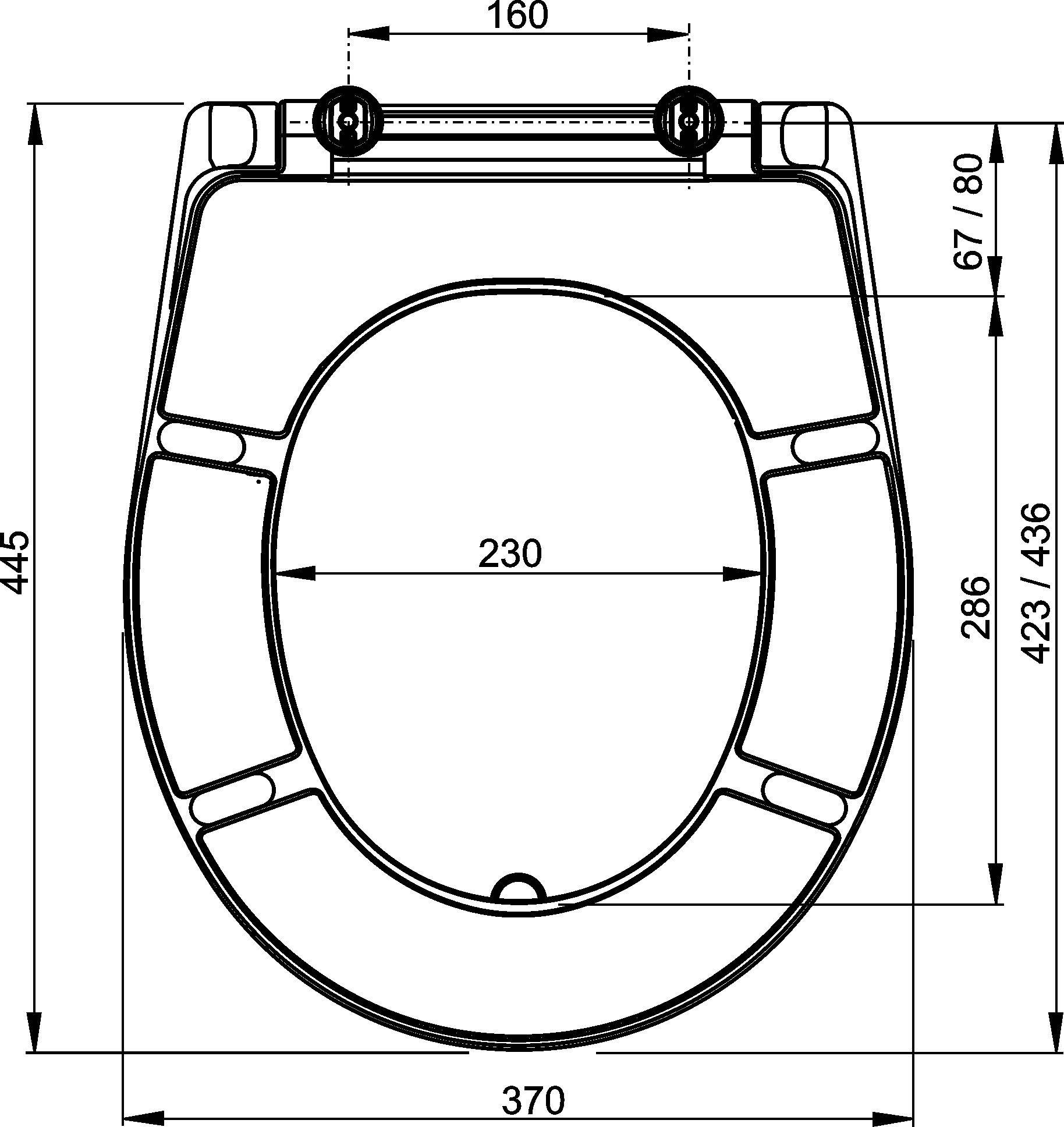 Alcadrain A601 WC-Sitz Duroplast