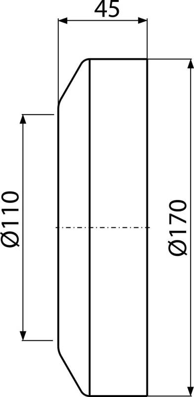 Alcadrain A98 Rosette für WC klein DN110 weiß