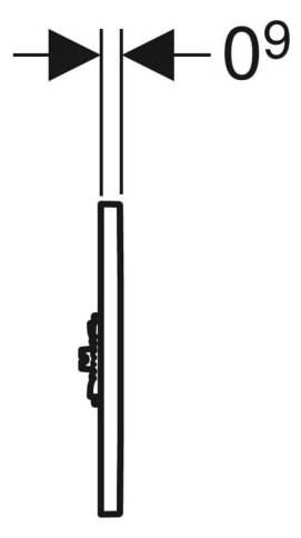 Geberit Elektronische Urinalsteuerungen HyTronic IR, Design Sigma01, hochglanz-verchromt