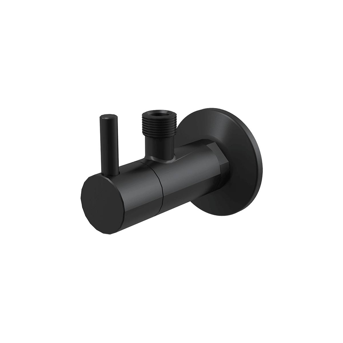 alcadrain robinet d'arrêt d'angle avec filtre 1/2"×3/8", noir mat