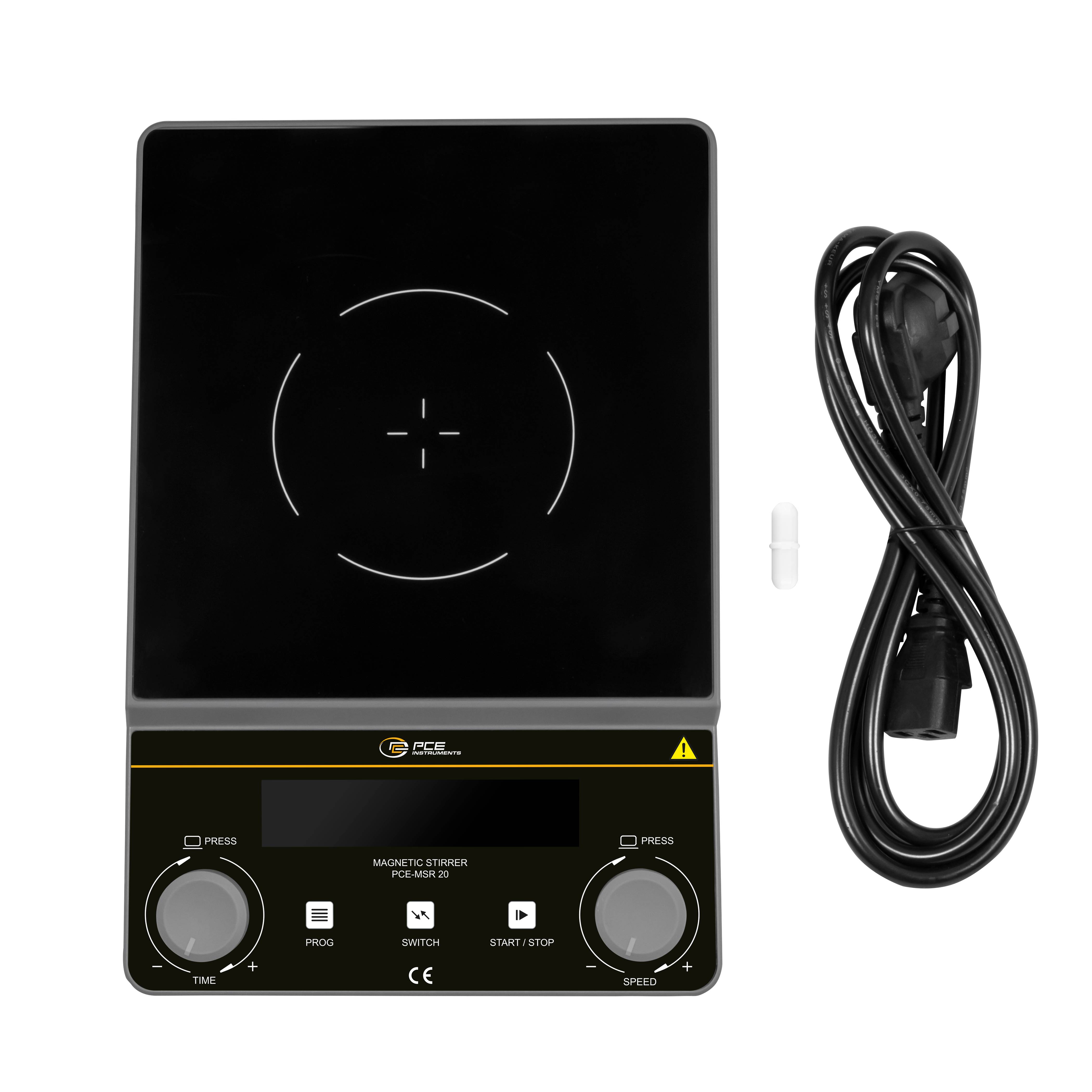 PCE Instruments Magnetrührer PCE-MSR 20 |100..1600 U/min |max. 5L Rührmenge |Timer 1 min..99h 59 min |6 Rührprogramme
