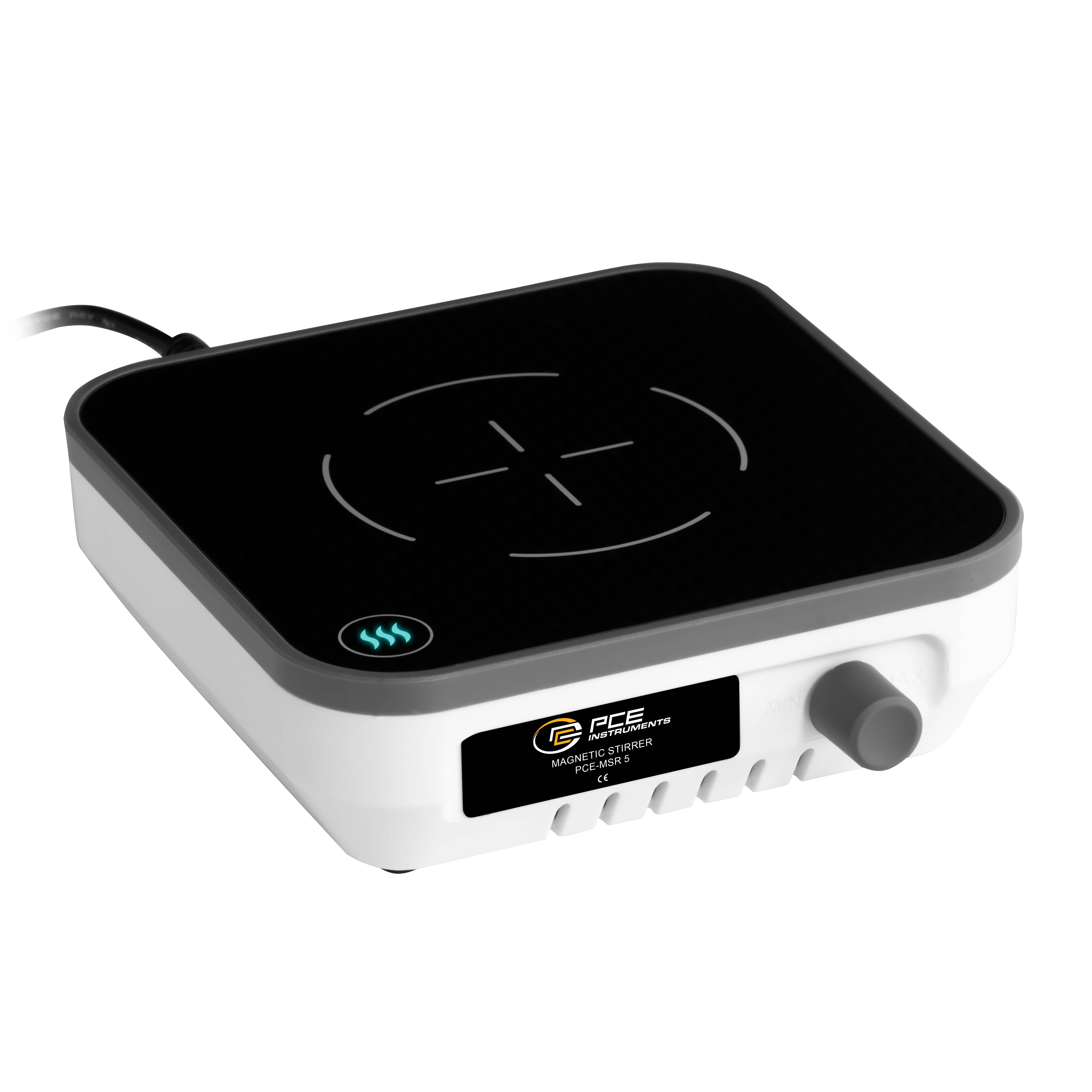PCE Instruments Magnetrührer PCE-MSR 5 mit integrierter Heizfunktion |40 °C |80 °C |300...1.500 U/min |2 Liter Rührmenge