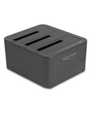 Delock USB Dockingstation für 3 x SATA HDD SSD mit 1 2 Klon Funktion
