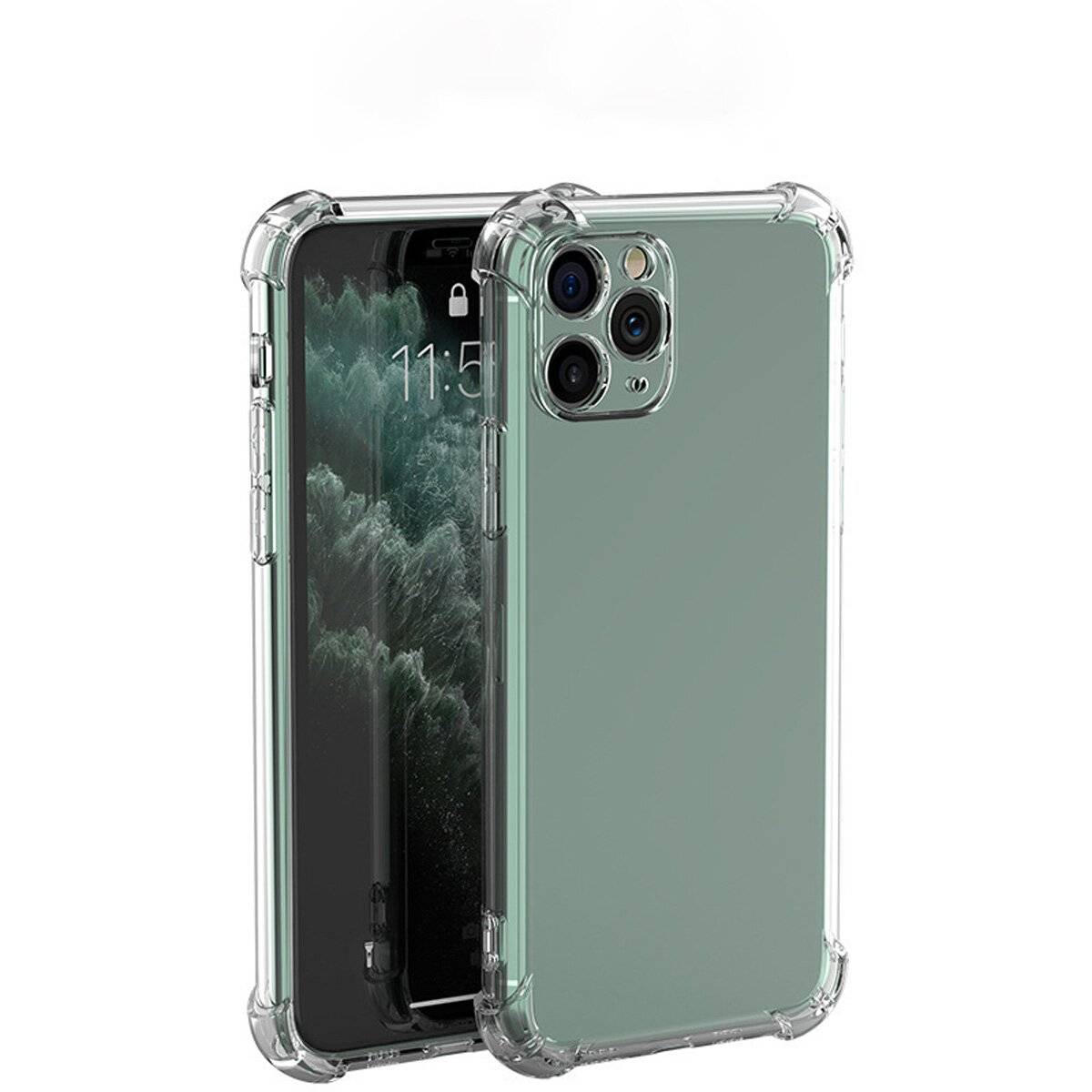 Anti Shock 1,5 mm Handyhülle Clear Case Bumper kompatibel mit iPhone 17 Transparent