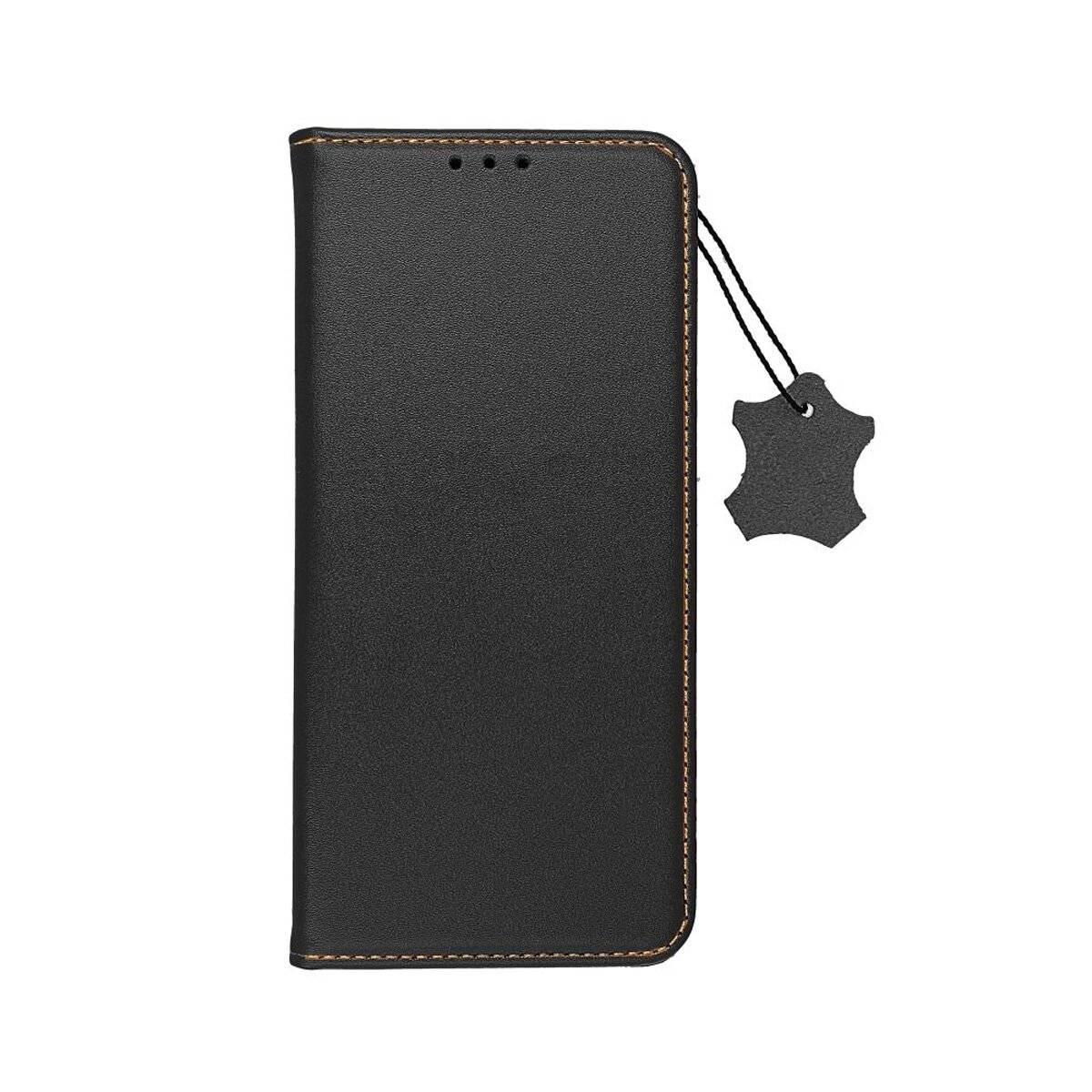 Smart Pro Echt Leder Hülle Tasche Handyhülle kompatibel mit iPhone 17 Schwarz
