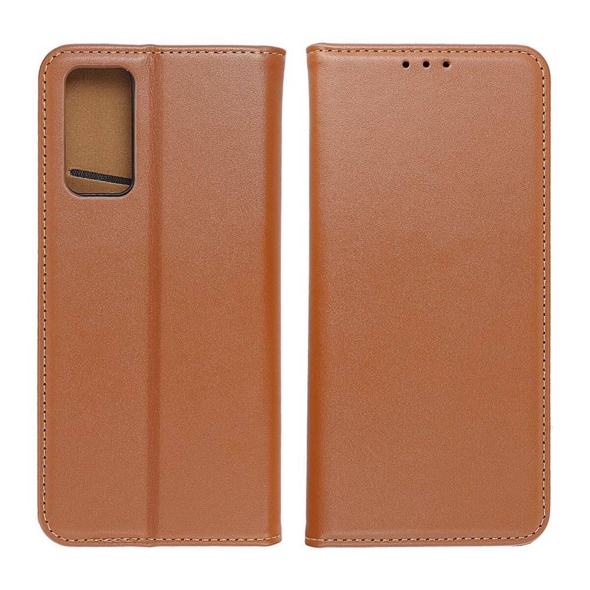 Smart Pro Echt Leder Hülle Tasche Handyhülle kompatibel mit iPhone 17 Pro Braun