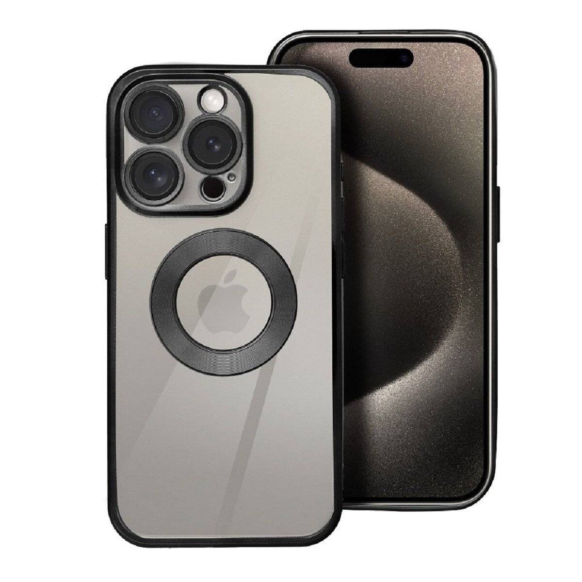 Glam Case – trendige Schutzhülle Handyhülle Bumper kompatibel mit iPhone 17 Pro Schwarz