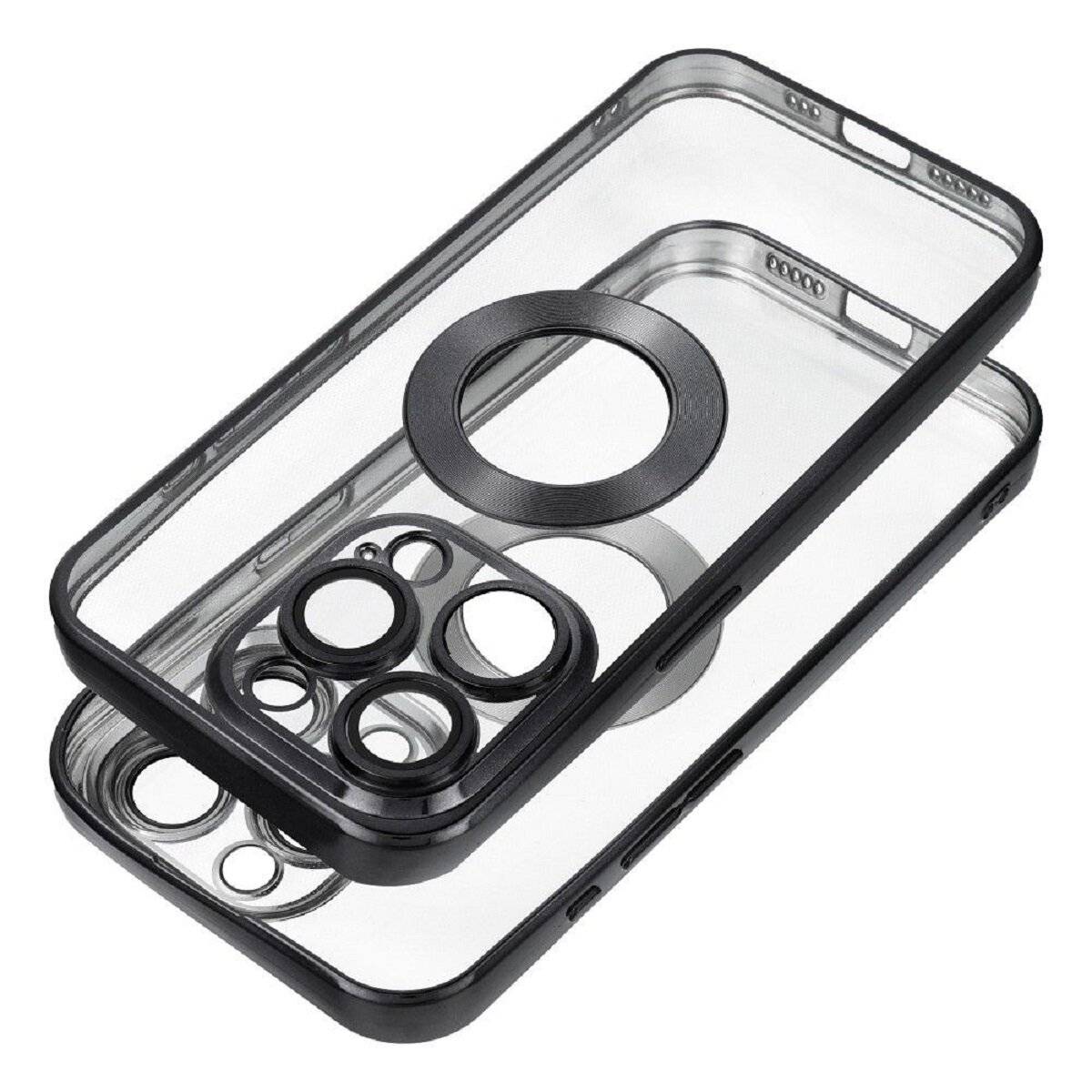 Glam Case – trendige Schutzhülle Handyhülle Bumper kompatibel mit iPhone 17 Pro Schwarz