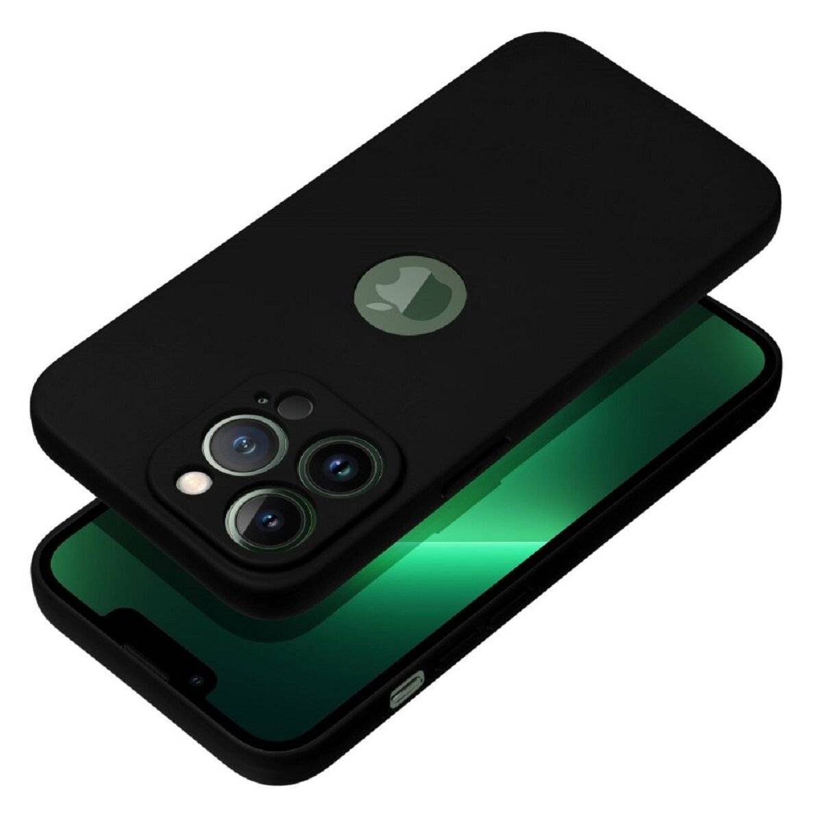 Soft Case – klassische Silikon-Schutzhülle mit mattem Finish kompatibel mit iPhone 17 Schwarz