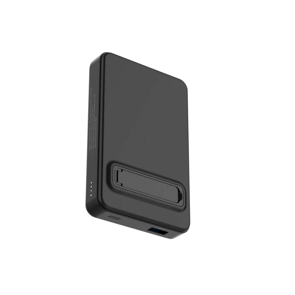 Powerbank Wozinsky WLWP-10KA0Y3S 22,5W PD Qi2 10000 mAh, mit Ständer, 1x USB-A, 1x USB-C Schwarz