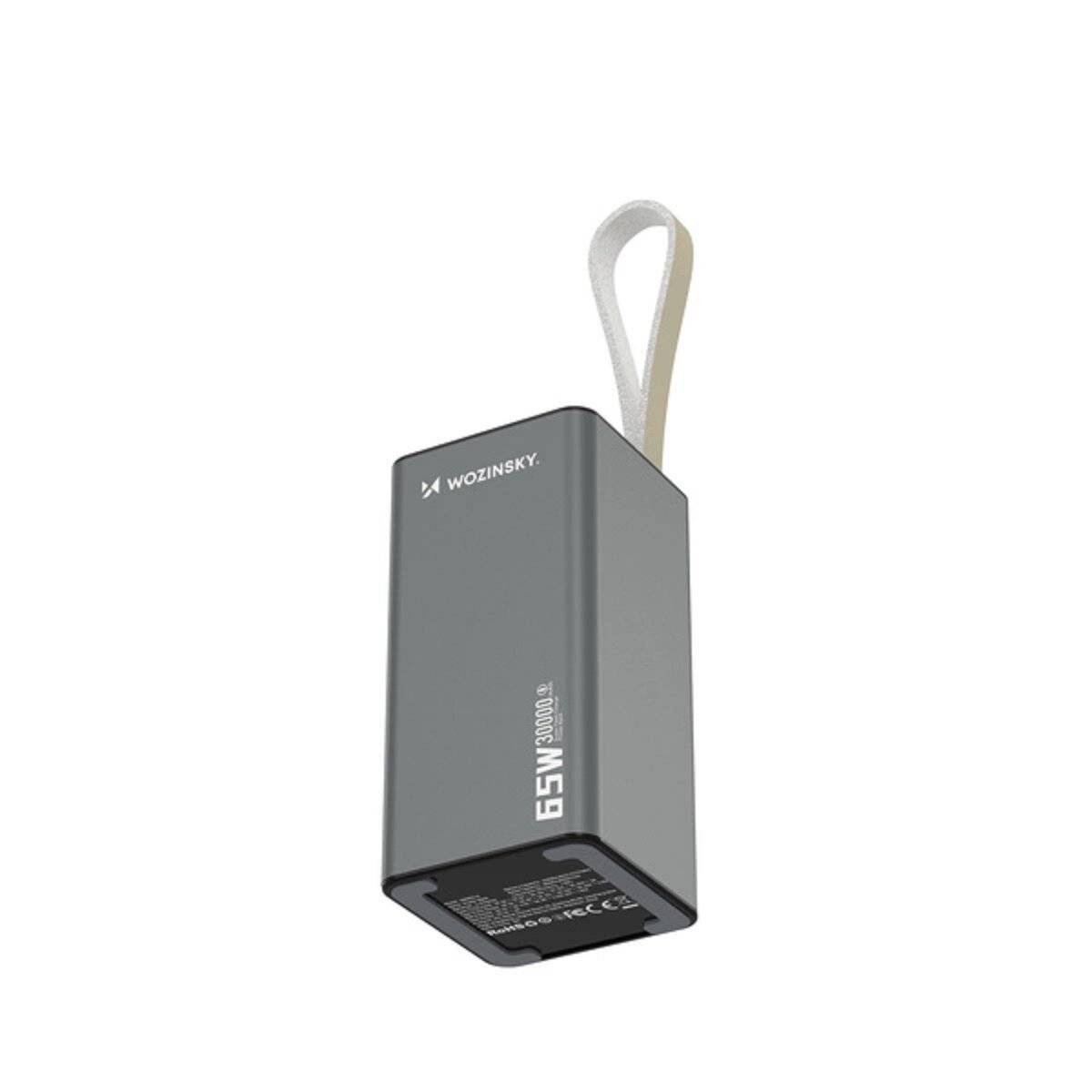 Powerbank Wozinsky K65+ 65W 30000mAh 2x USB-C, 1x USB-A 65W - schwarz