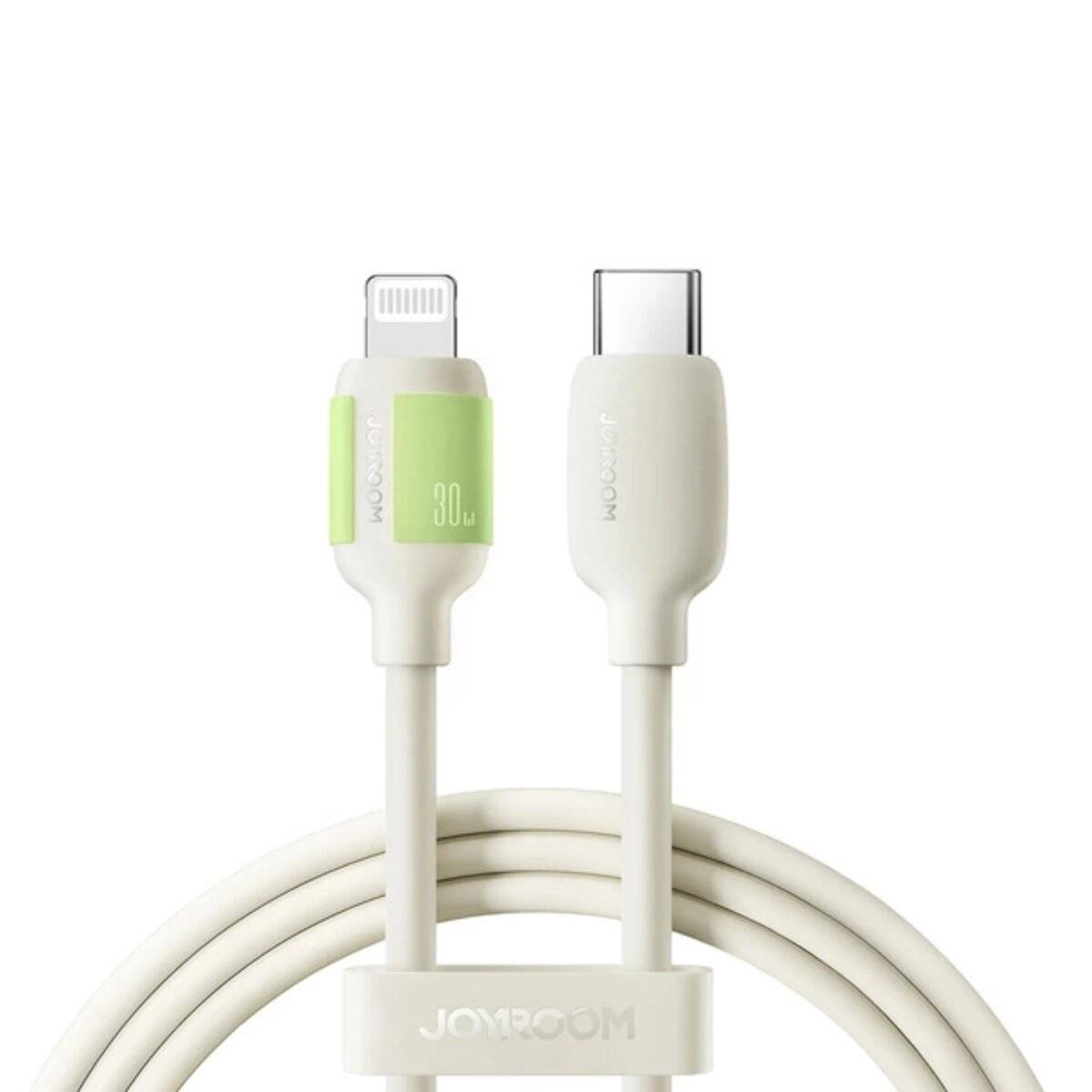 Joyroom S-A53 30W USB-C - Lightning Kabel mit fluoreszierender Spitze - Beige 1,2m