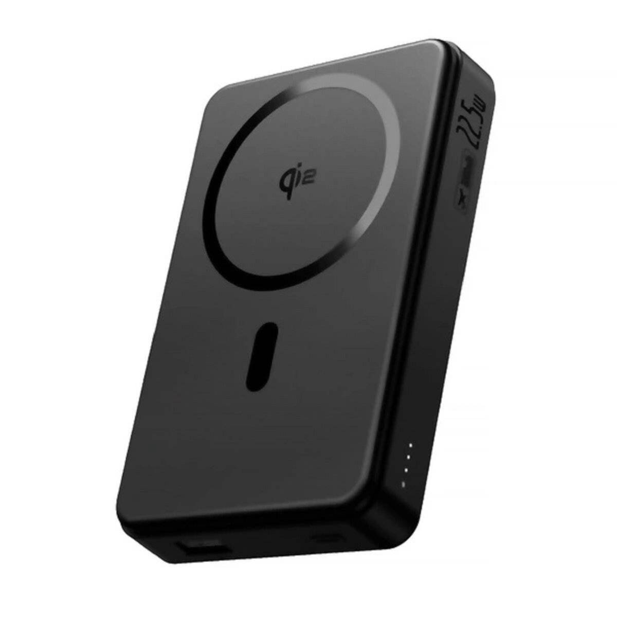 Baseus Airpow II 10000 mAh Qi2 Powerbank mit MagSafe 22,5 W mit Baseus Simple Series USB-C-Kabel – USB-C 20 V/3 A (30 cm) Schwarz