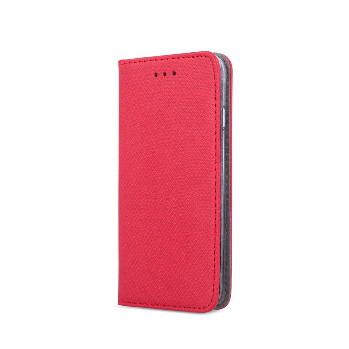 Smart Magnet Case Handyhülle mit Kartenfach und Magnetverschluss kompatibel mit Honor 200 Pro Rot