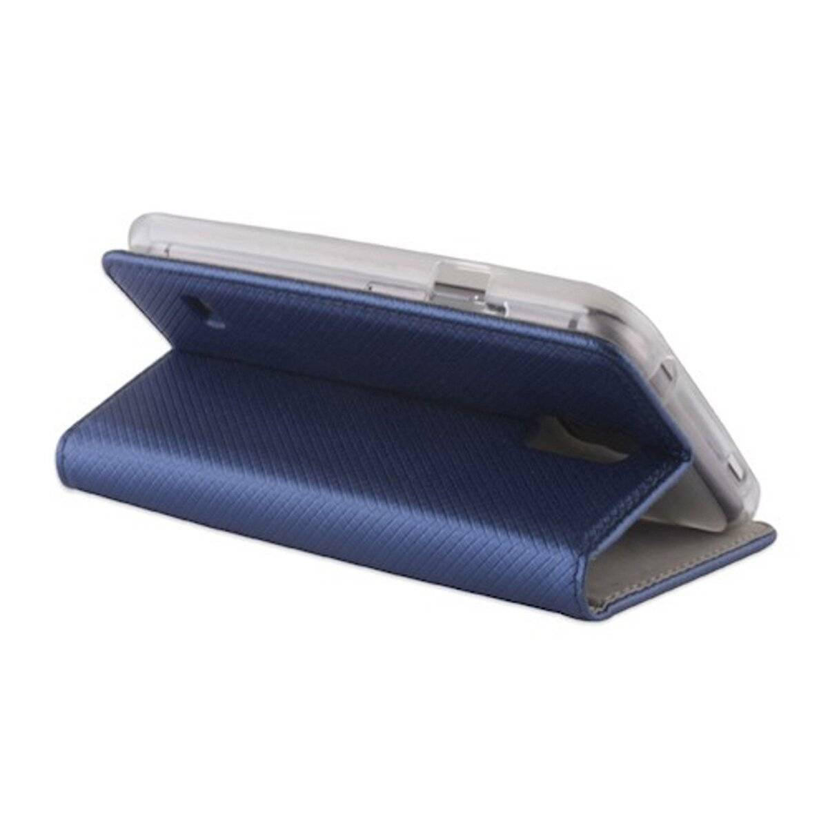Smart Magnet Case Handyhülle mit Kartenfach und Magnetverschluss kompatibel mit Honor 200 Pro Dunkelblau