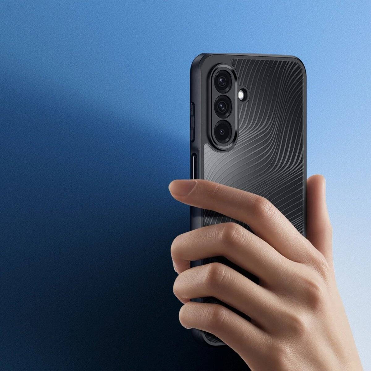 Dux Ducis Aimo Handyhülle Bumper kompatibel mit Samsung Galaxy A17 5G Schwarz