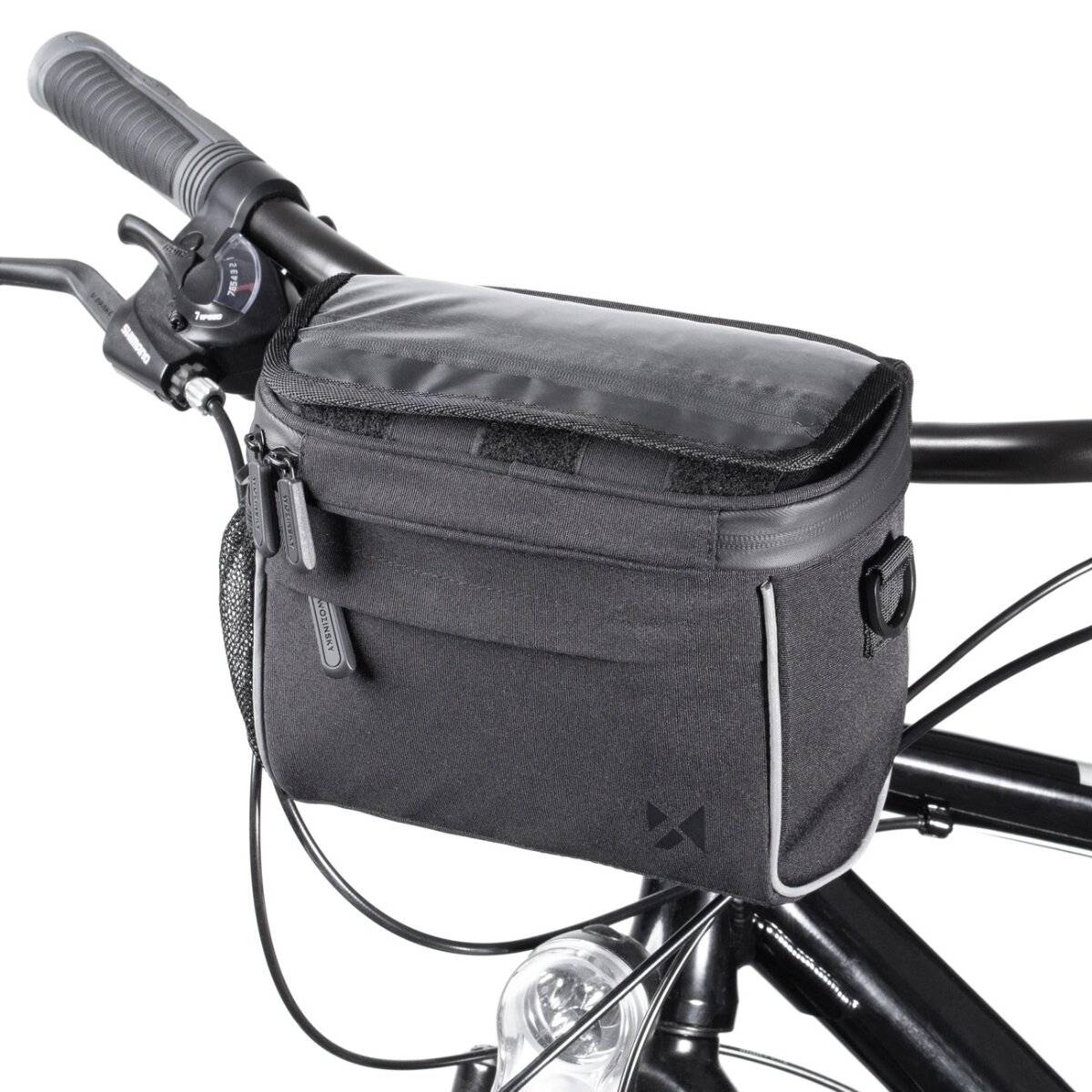 Wozinsky Fahrradlenkertasche Fahrrad-Umhängetasche Schwarz WBHBB-01
