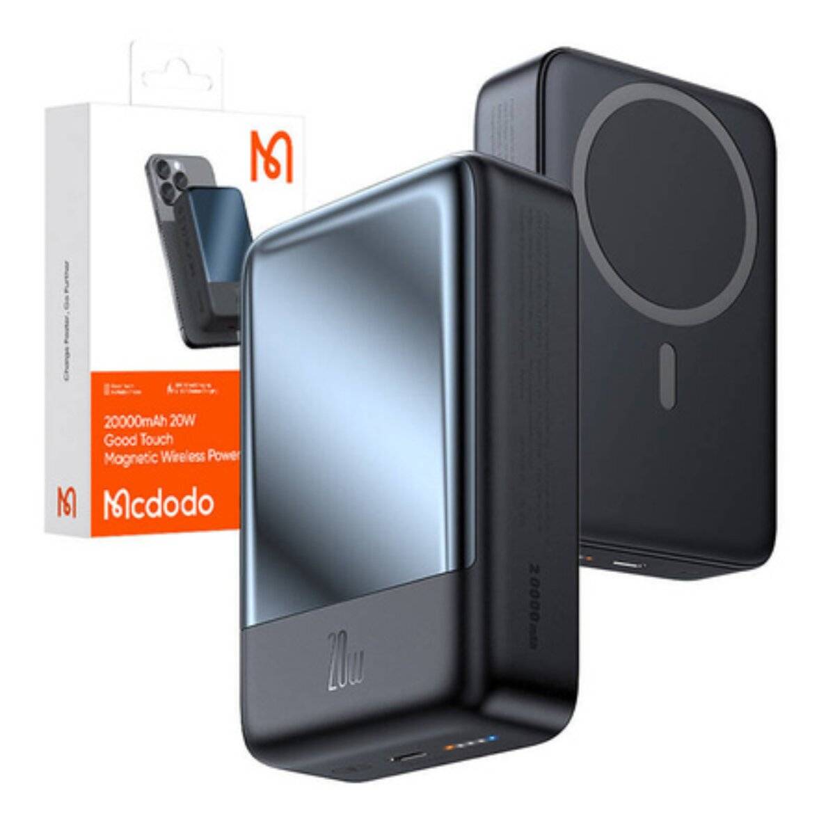 Mcdodo MC-5021 Magnetische Power Bank 20000mAh, 20W (schwarz)