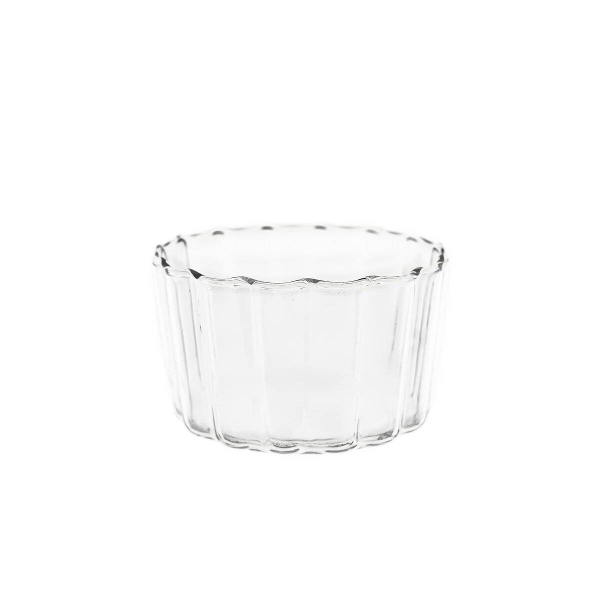 Glasschalen "Luana Dipo" 3er-Set aus Borosilikatglas im Relief Design