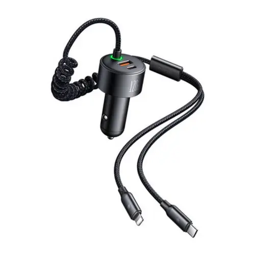 Mcdodo CC-0370 Autoladegerät, USB-C, für iPhone, 120W, einziehbare Kabel Mcdodo CC-0370 Autoladegerät, USB-C, für iPhone, 120W, einziehbare Kabel