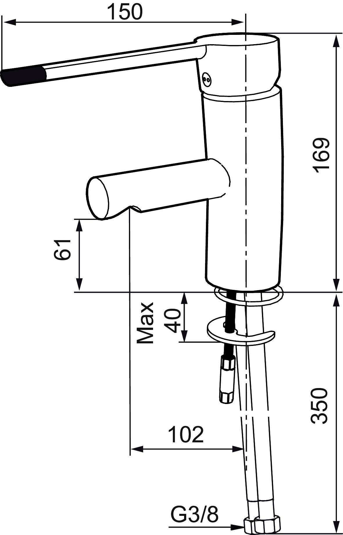 Mora MMIX B5 Care Waschtisch-Einhebelmischer