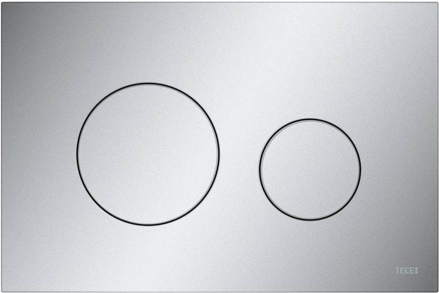 TECE Loop WC-Betätigungsplatte, Zweimengentechnik, chrom matt