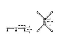 MEPA Brausewannenfuß, Typ BW-5 SF # 150.140